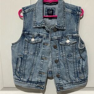 GAP Kids Blue Denim Vest